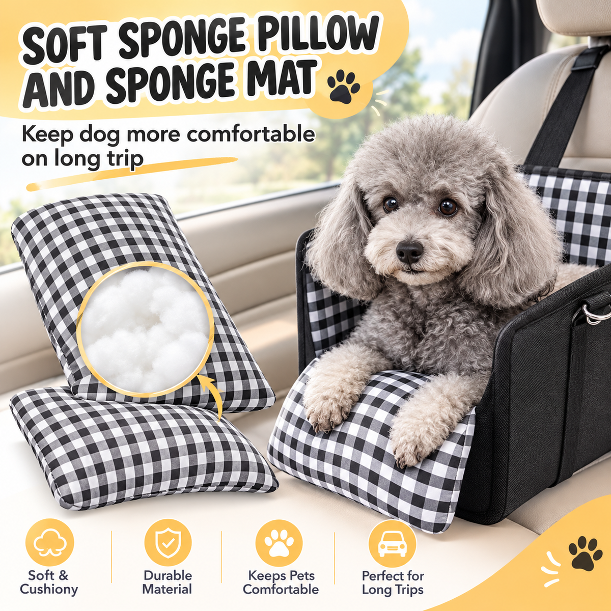 Pawvia SafeRide Dog Car Seat
